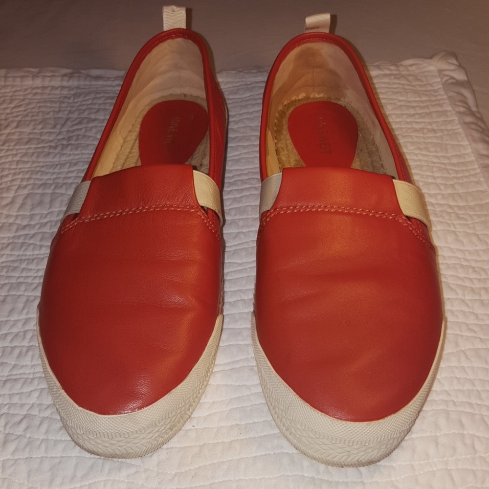 Nine West Leather Espandrilles